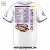 LSU Tigers NCAA National Champions White Baseball Jersey