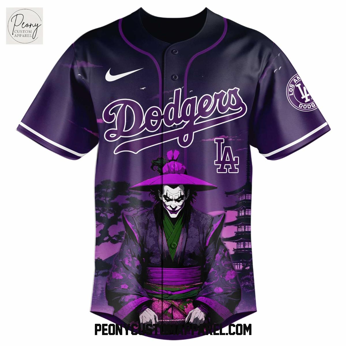 Los Angeles Dodgers x DC Joker 2025 Baseball Jersey Los Angeles Dodgers x DC Joker 2025 Baseball Jersey