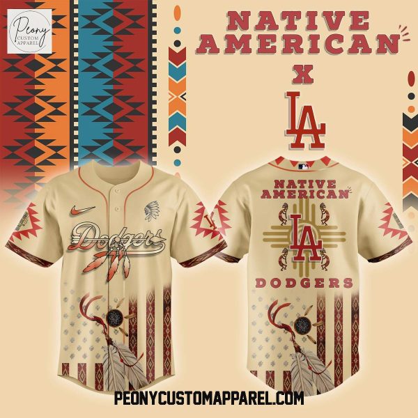 Los Angeles Dodgers x Native American 2025 Baseball Jersey