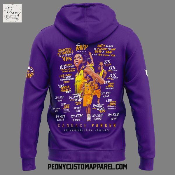Los Angeles Sparks Candace Parker Legend 2025 Hoodie Shirt