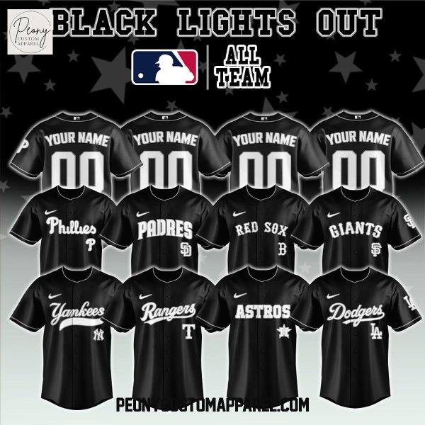 MLB Mix Black Light Out 2025 Baseball Jersey