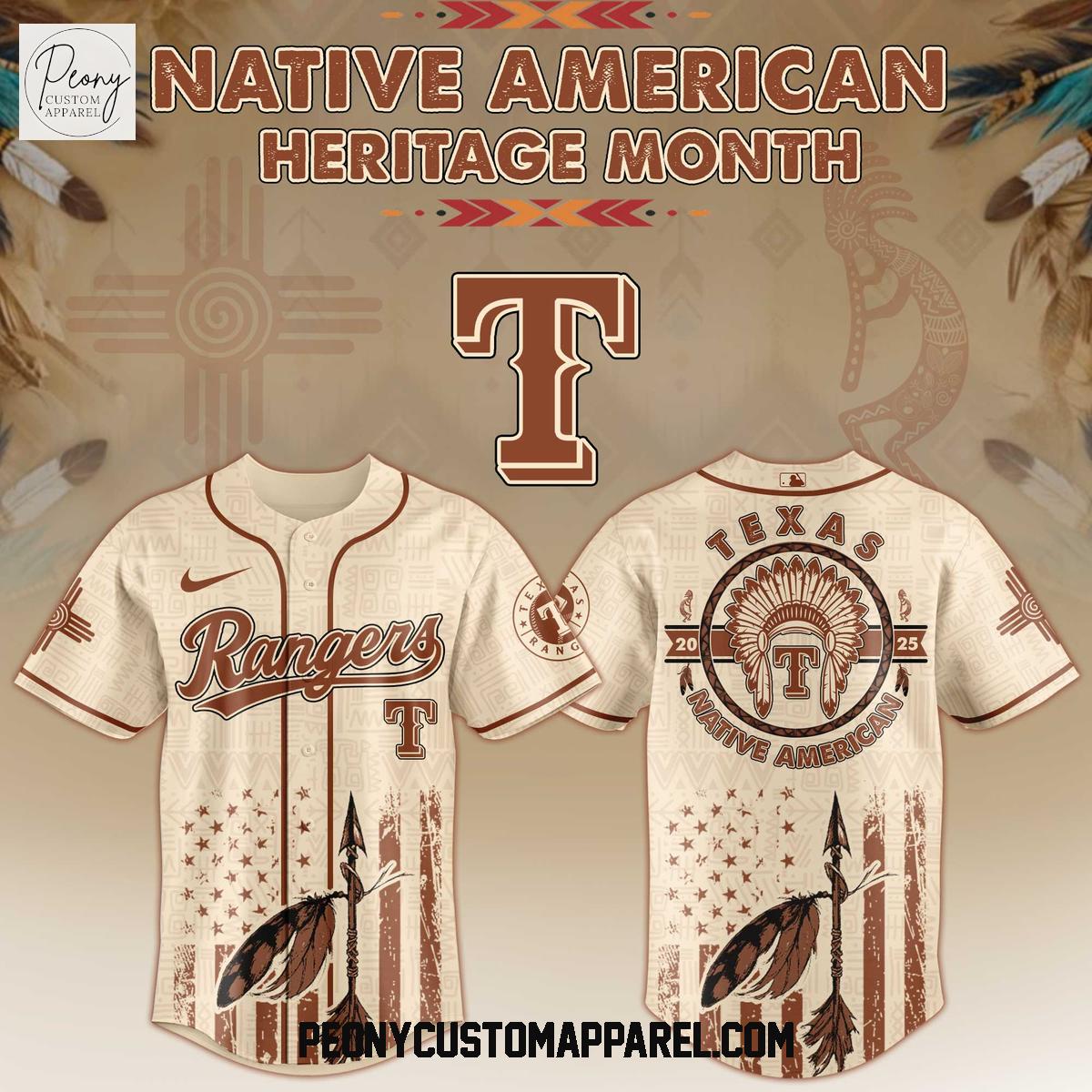 MLB Mix Native American Heritage Month Baseball Jersey MLB Mix Native American Heritage Month Baseball Jersey