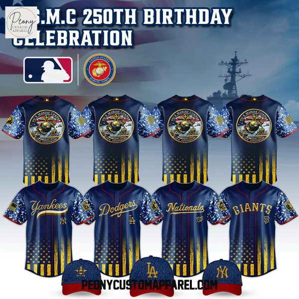 MLB Mix US USMC 250th Anniversary Baseball Jersey