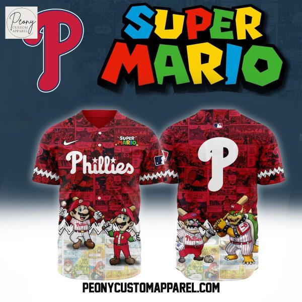 MLB Philadelphia Phillies x Super Mario Baseball Jersey
