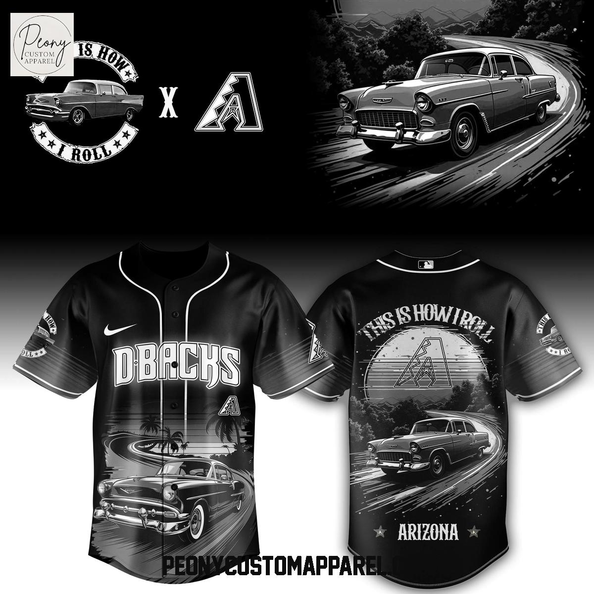 MLB Team x Classic Car Pride Custom Baseball Jersey MLB Team x Classic Car Pride Custom Baseball Jersey