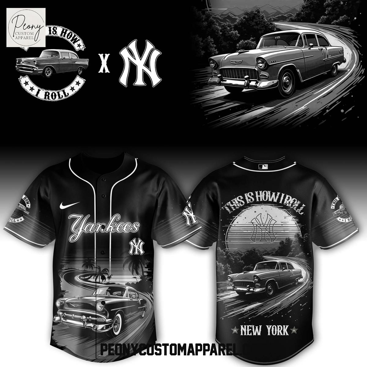 MLB Team x Classic Car Pride Custom Baseball Jersey MLB Team x Classic Car Pride Custom Baseball Jersey