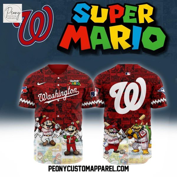 MLB Washington Nationals x Super Mario Baseball Jersey