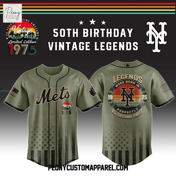 MLB x 50 Years Of Being Awesome Vintage Legends 1975 2025 Baseball Jersey