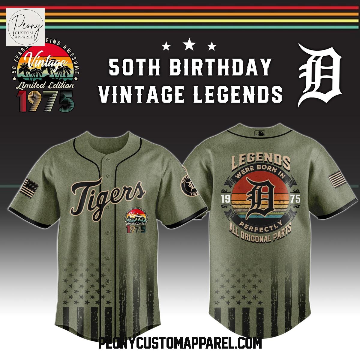 MLB x 50 Years Of Being Awesome Vintage Legends 1975 2025 Baseball Jersey MLB x 50 Years Of Being Awesome Vintage Legends 1975 2025 Baseball Jersey