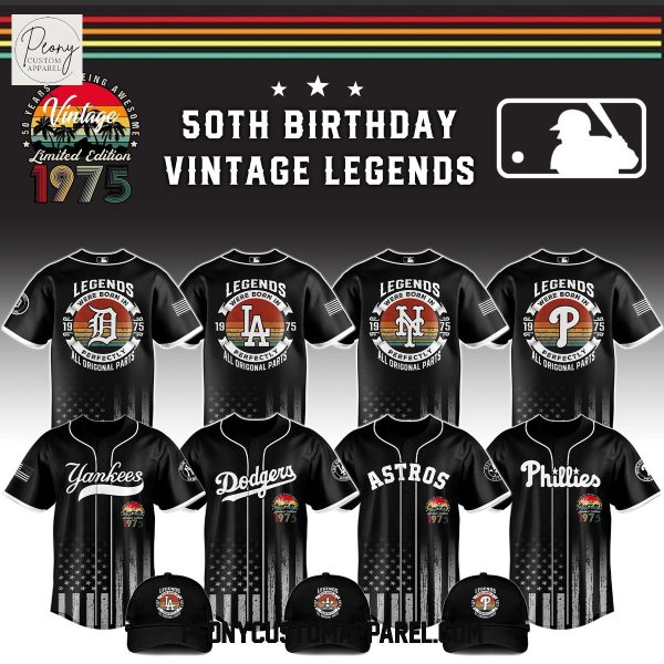MLB x 50th Anniversary Vintage Legends Baseball Jersey
