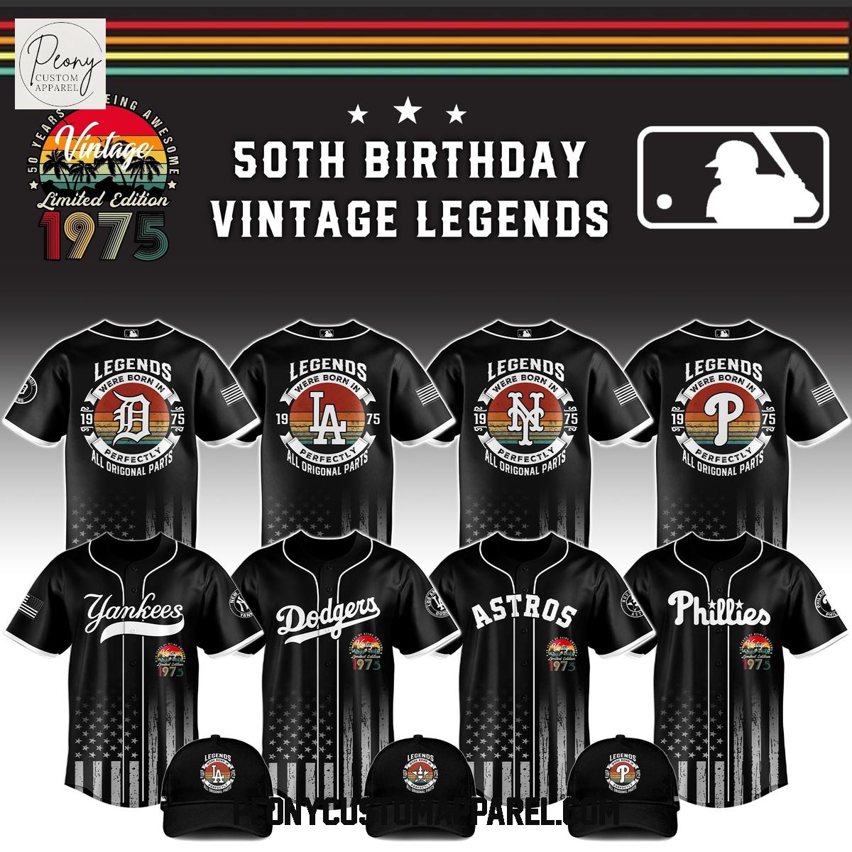 MLB x 50th Anniversary Vintage Legends Baseball Jersey MLB x 50th Anniversary Vintage Legends Baseball Jersey