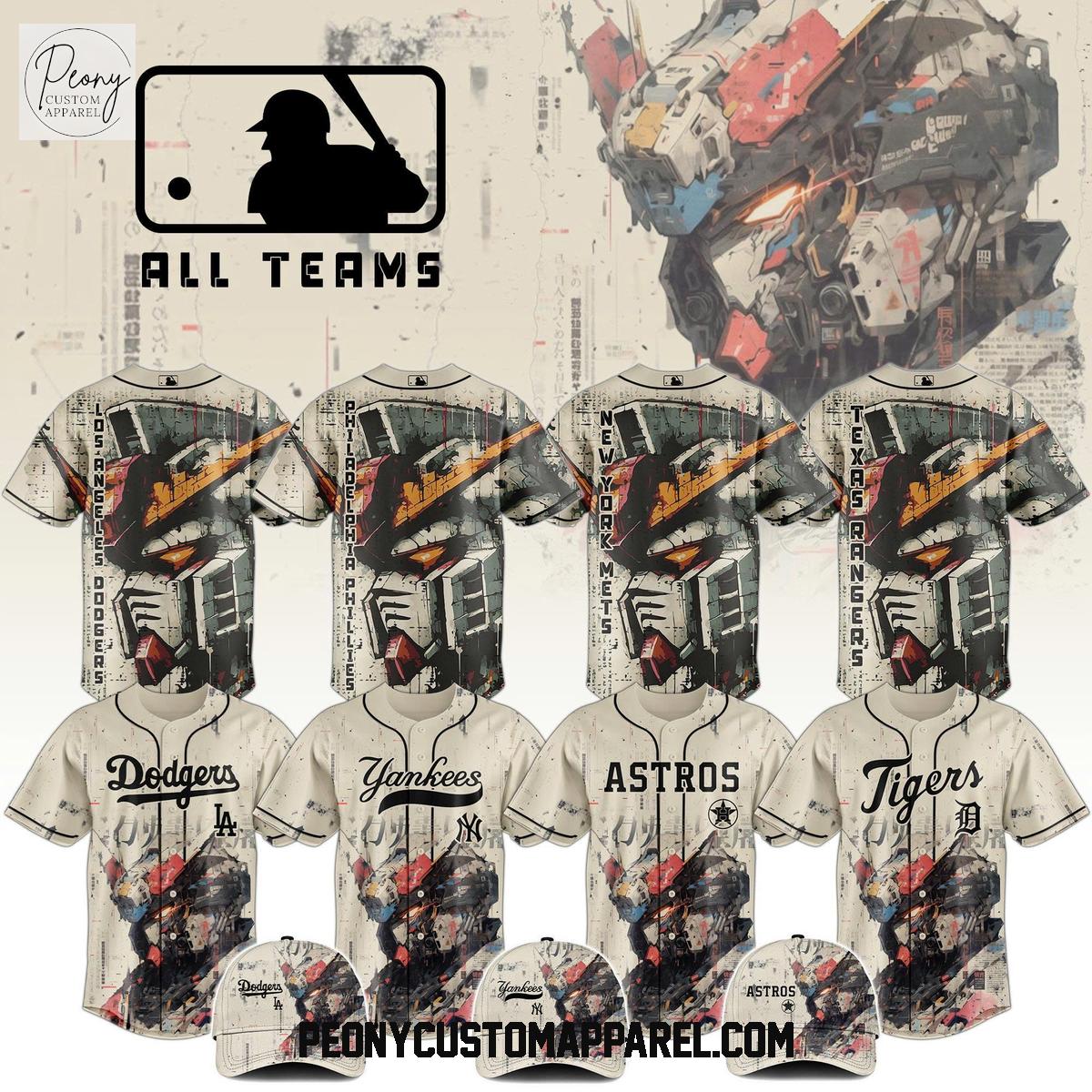 MLB x Gundam Robot 2025 Baseball Jersey MLB x Gundam Robot 2025 Baseball Jersey