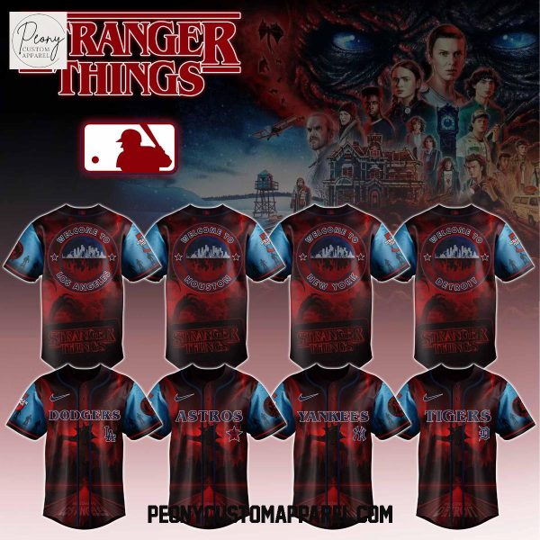 MLB x Stranger Things 5 2025 Baseball Jersey