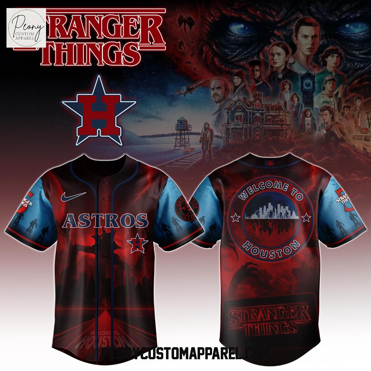 MLB x Stranger Things 5 2025 Baseball Jersey MLB x Stranger Things 5 2025 Baseball Jersey