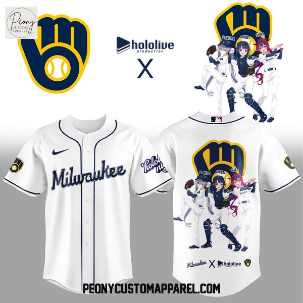 Milwaukee Brewers Hololive Night Collab Baseball Jersey
