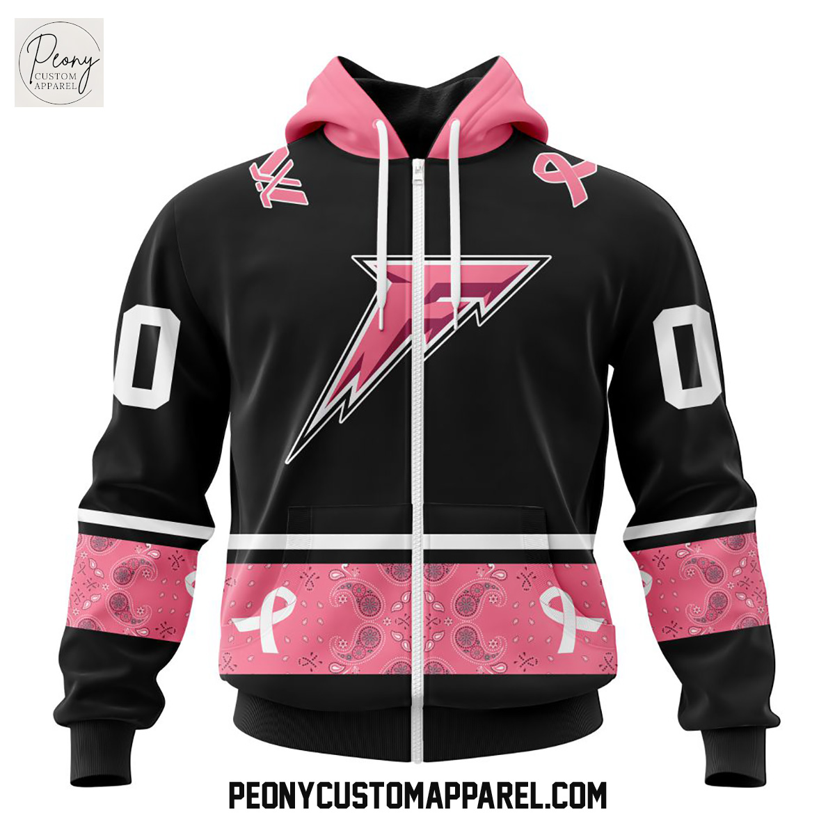 Minnesota Frost PWHL Pink Paisley Fights Breast Cancer Hoodie Shirt Minnesota Frost PWHL Pink Paisley Fights Breast Cancer Hoodie Shirt