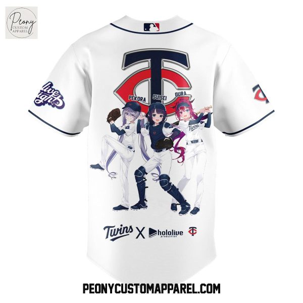 Minnesota Twins Hololive Night Collab Baseball Jersey