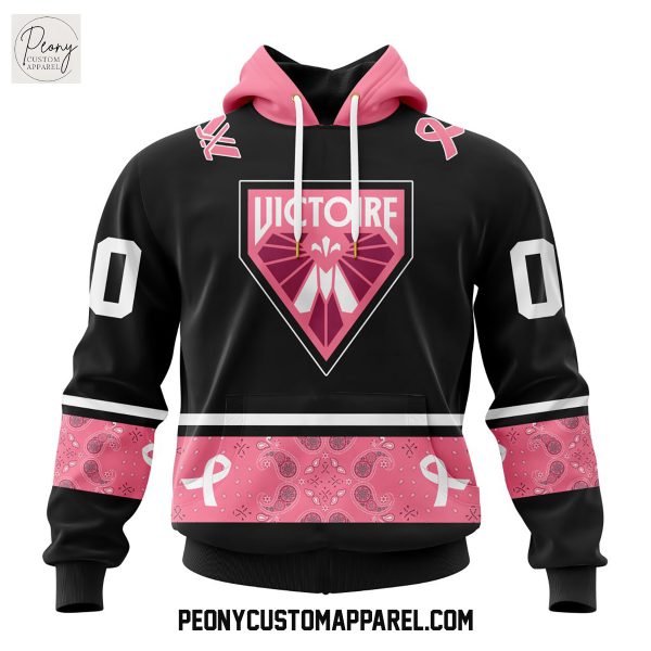 Montreal Victoire PWHL Pink Paisley Fights Breast Cancer Hoodie Shirt