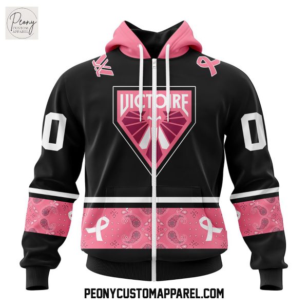 Montreal Victoire PWHL Pink Paisley Fights Breast Cancer Hoodie Shirt