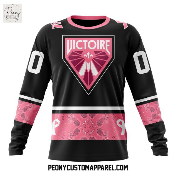 Montreal Victoire PWHL Pink Paisley Fights Breast Cancer Hoodie Shirt
