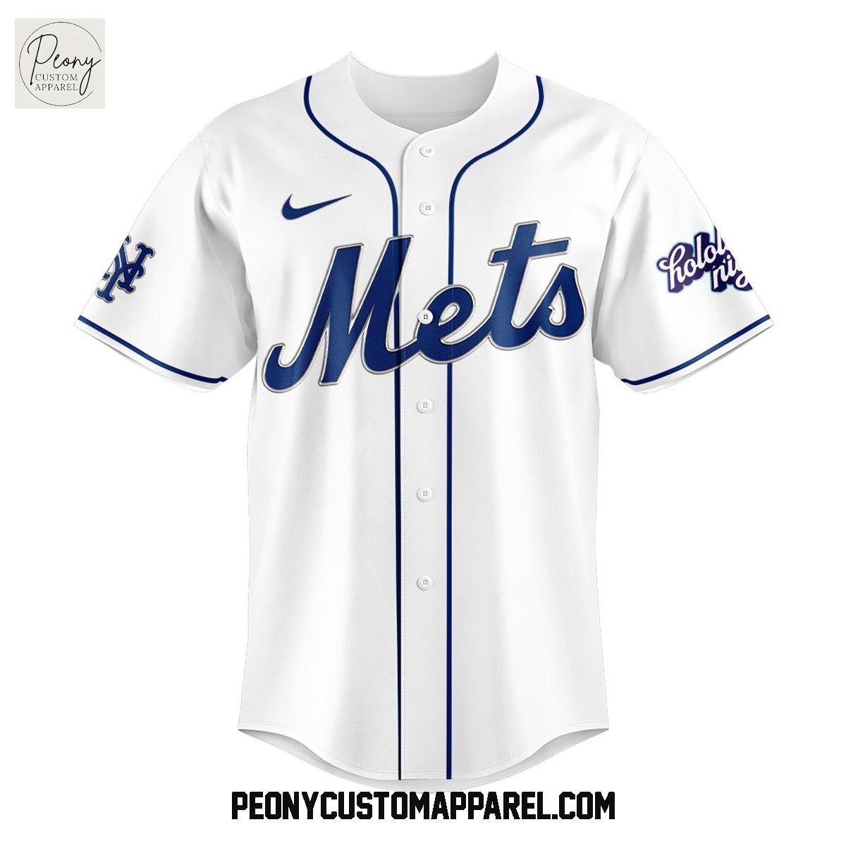 New York Mets Hololive Night Collab Baseball Jersey New York Mets Hololive Night Collab Baseball Jersey