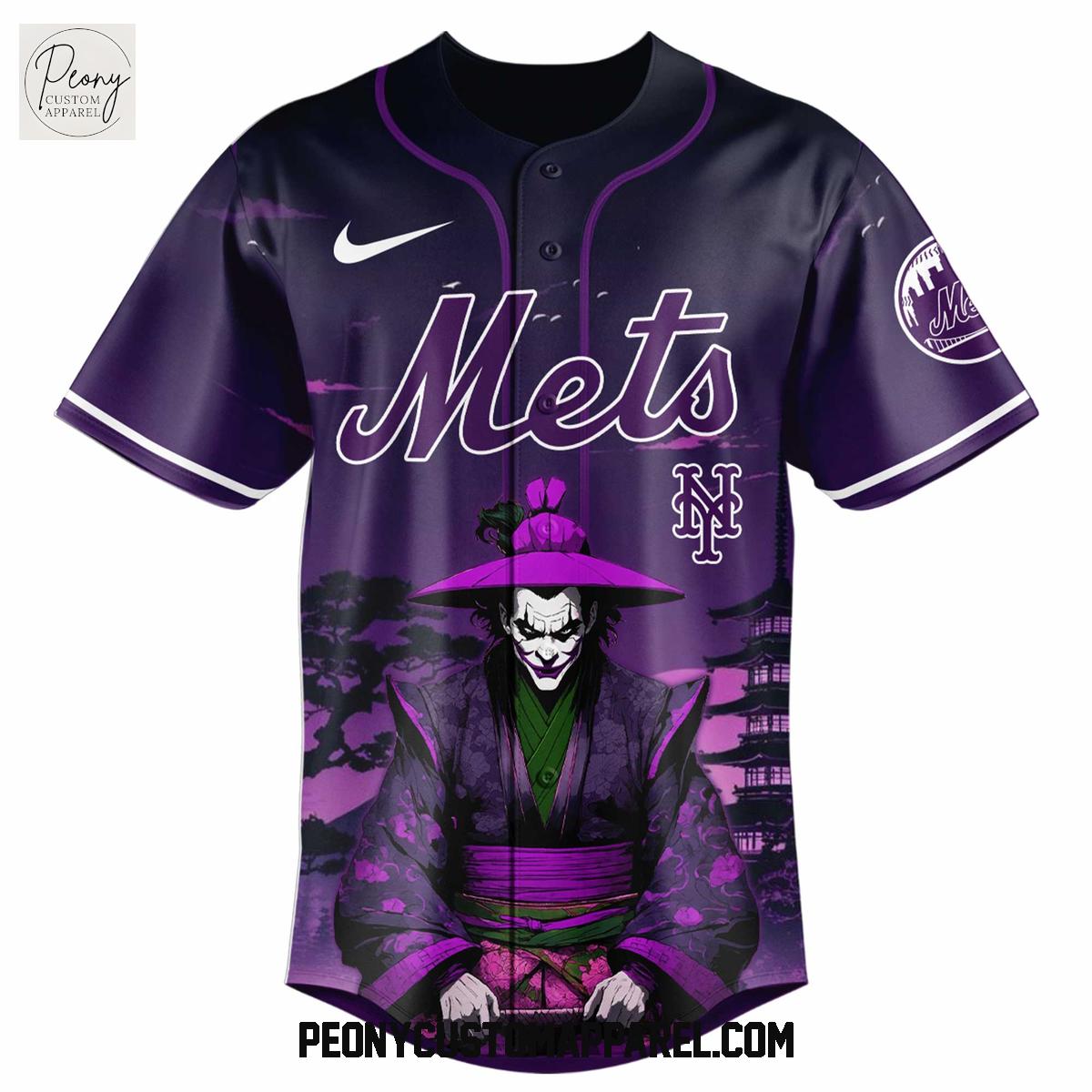 New York Mets x DC Joker 2025 Baseball Jersey New York Mets x DC Joker 2025 Baseball Jersey