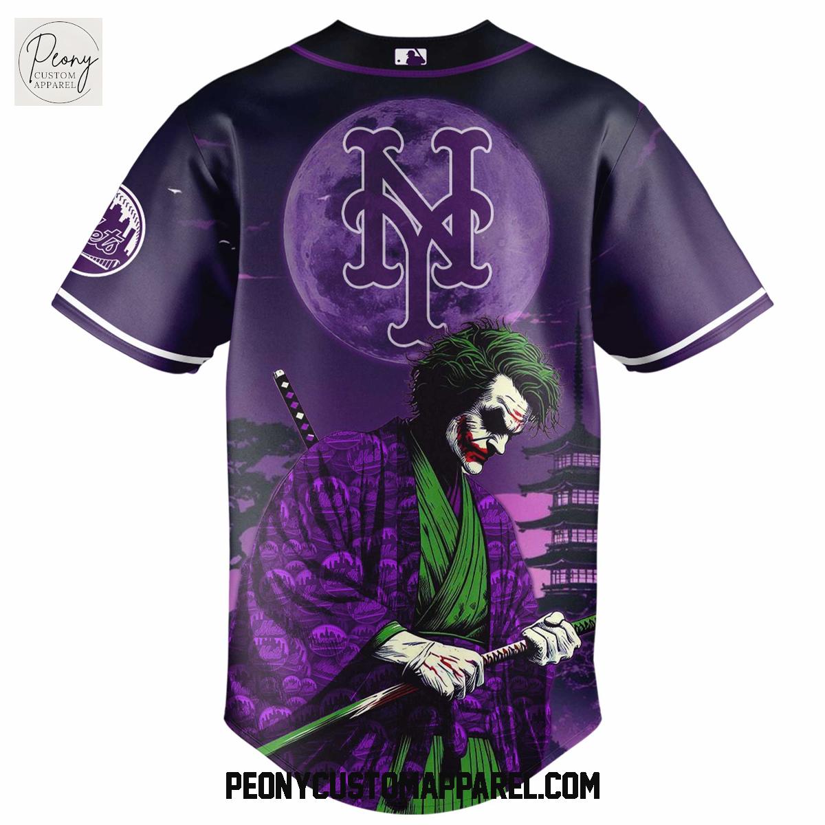 New York Mets x DC Joker 2025 Baseball Jersey New York Mets x DC Joker 2025 Baseball Jersey