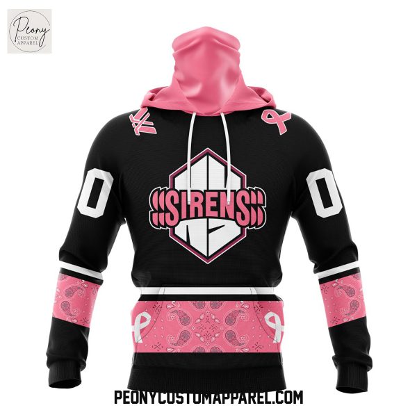 New York Sirens PWHL Pink Paisley Fights Breast Cancer Hoodie Shirt