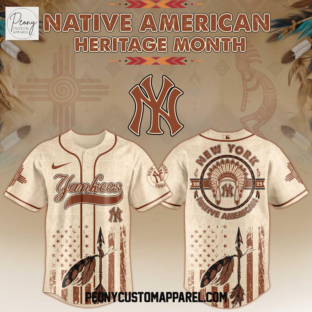 New York Yankees x Native American 2025 Baseball Jersey New York Yankees x Native American 2025 Baseball Jersey