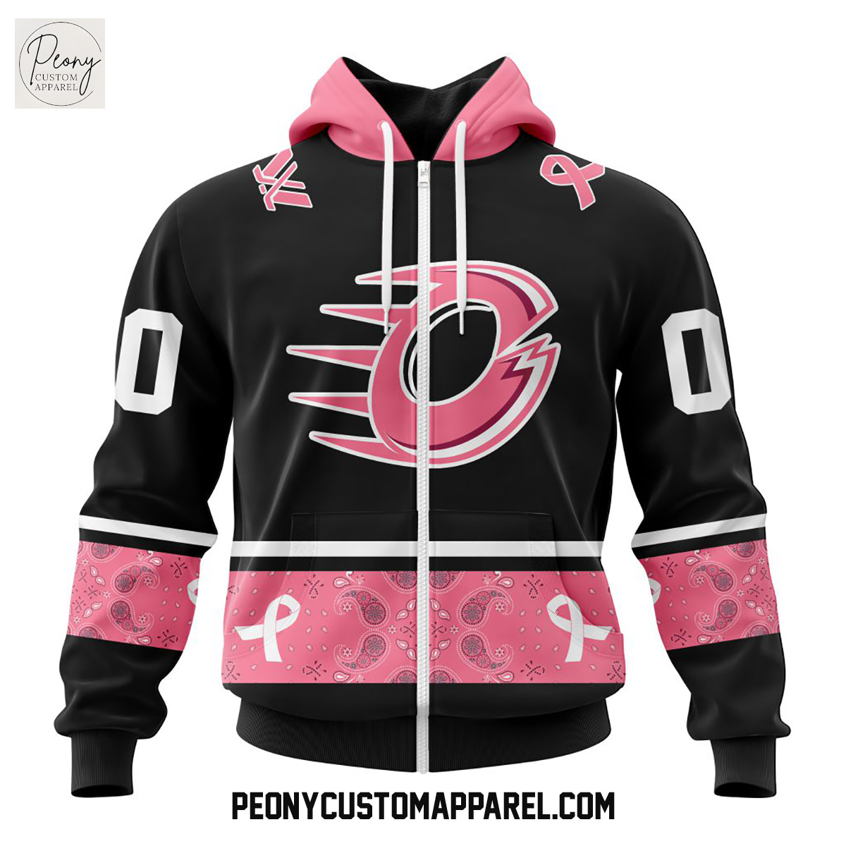 Ottawa Charge PWHL Pink Paisley Fights Breast Cancer Hoodie Shirt Ottawa Charge PWHL Pink Paisley Fights Breast Cancer Hoodie Shirt