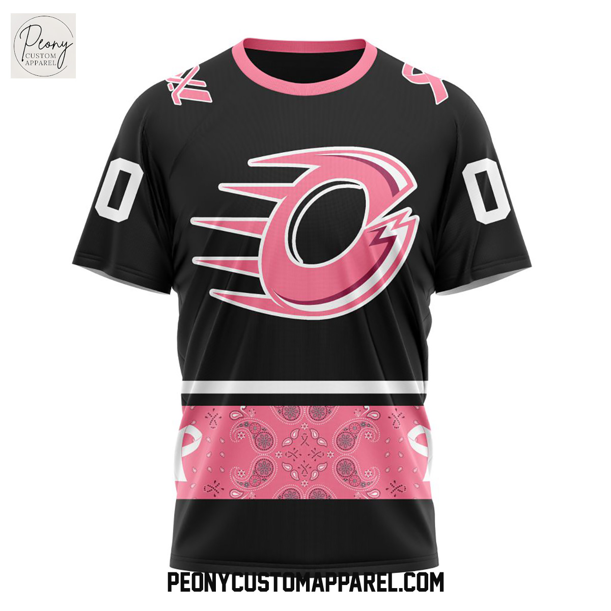 Ottawa Charge PWHL Pink Paisley Fights Breast Cancer Hoodie Shirt Ottawa Charge PWHL Pink Paisley Fights Breast Cancer Hoodie Shirt