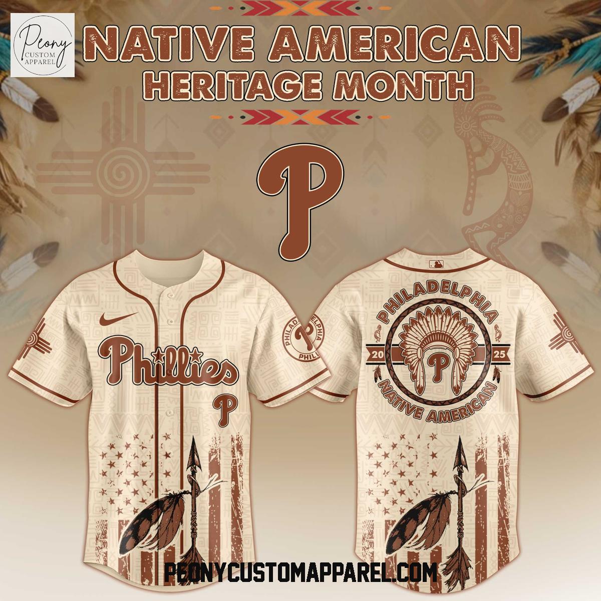 Philadelphia Phillies x Native American 2025 Baseball Jersey Philadelphia Phillies x Native American 2025 Baseball Jersey
