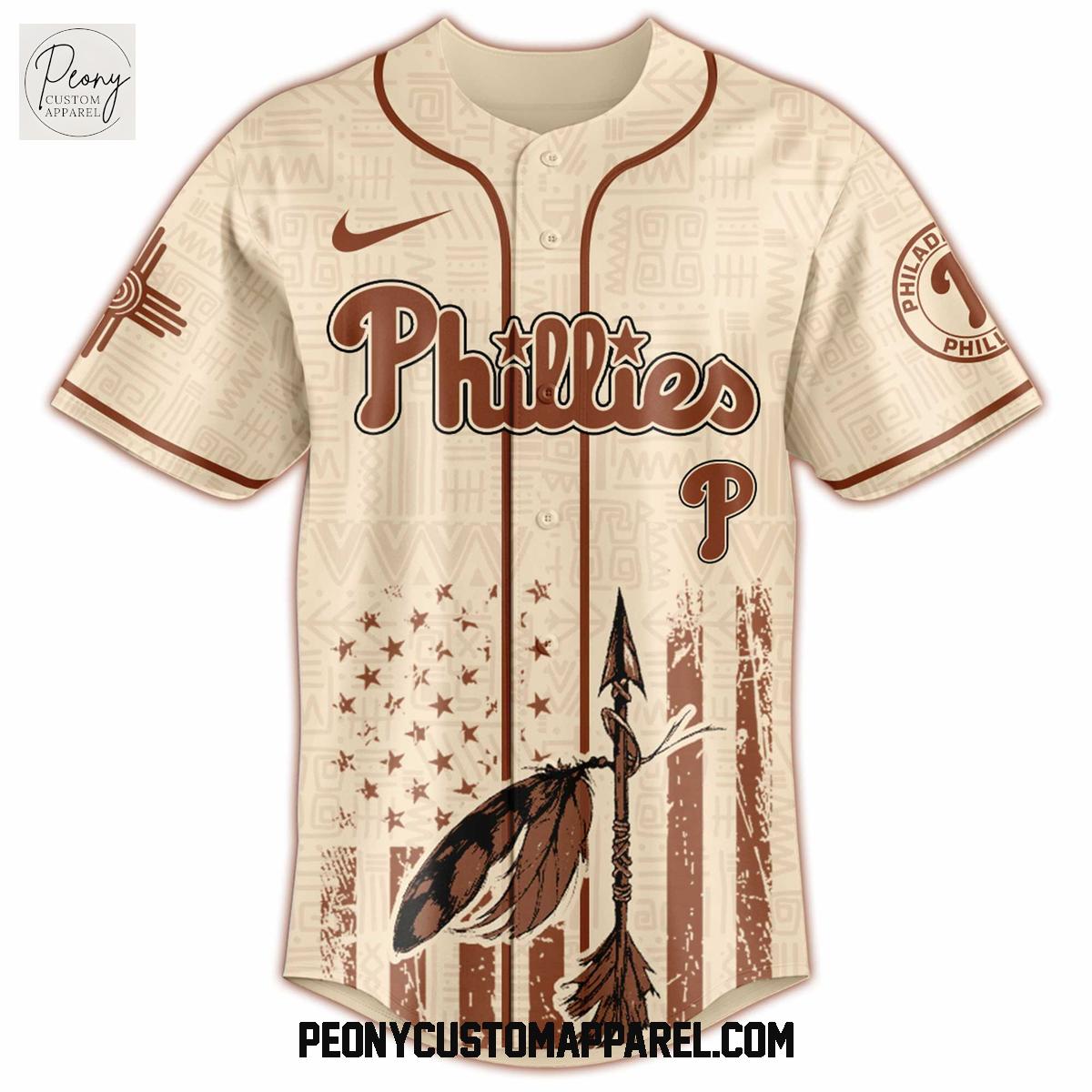 Philadelphia Phillies x Native American 2025 Baseball Jersey Philadelphia Phillies x Native American 2025 Baseball Jersey