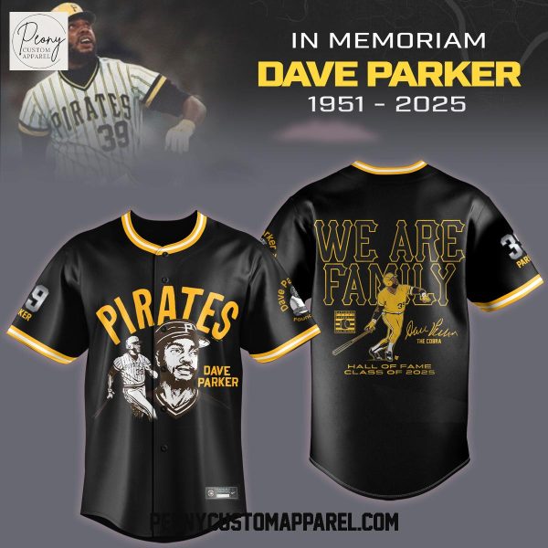 Pittsburgh Pirates Dave Parker We Are Family 2025 Black Baseball Jersey