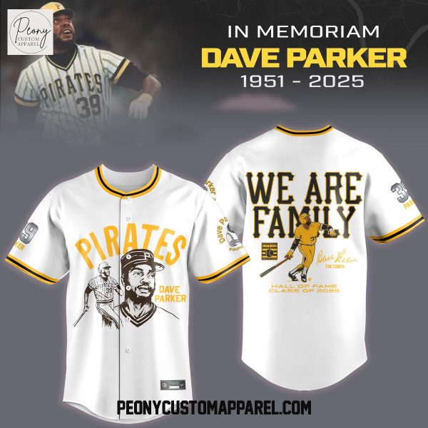 Pittsburgh Pirates Dave Parker We Are Family 2025 White Baseball Jersey