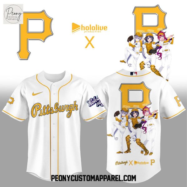 Pittsburgh Pirates Hololive Night Collab Baseball Jersey