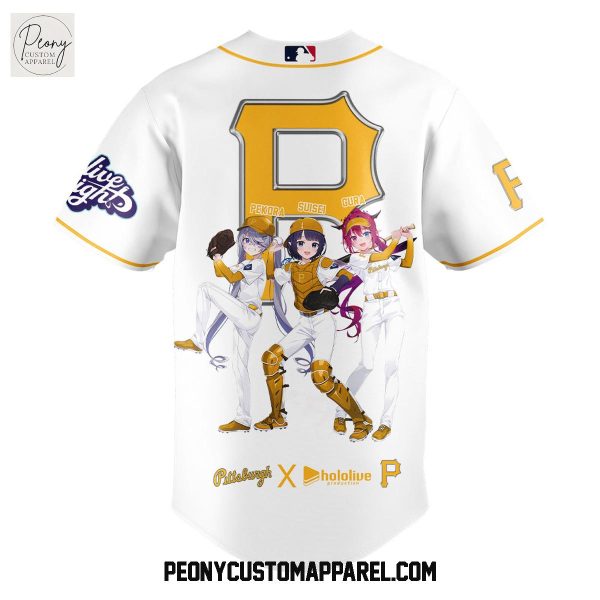 Pittsburgh Pirates Hololive Night Collab Baseball Jersey