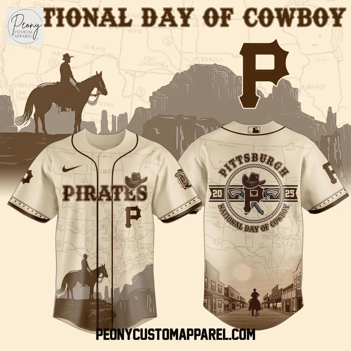 Pittsburgh Pirates MLB x National Day Of Cowboys Baseball Jersey Pittsburgh Pirates MLB x National Day Of Cowboys Baseball Jersey