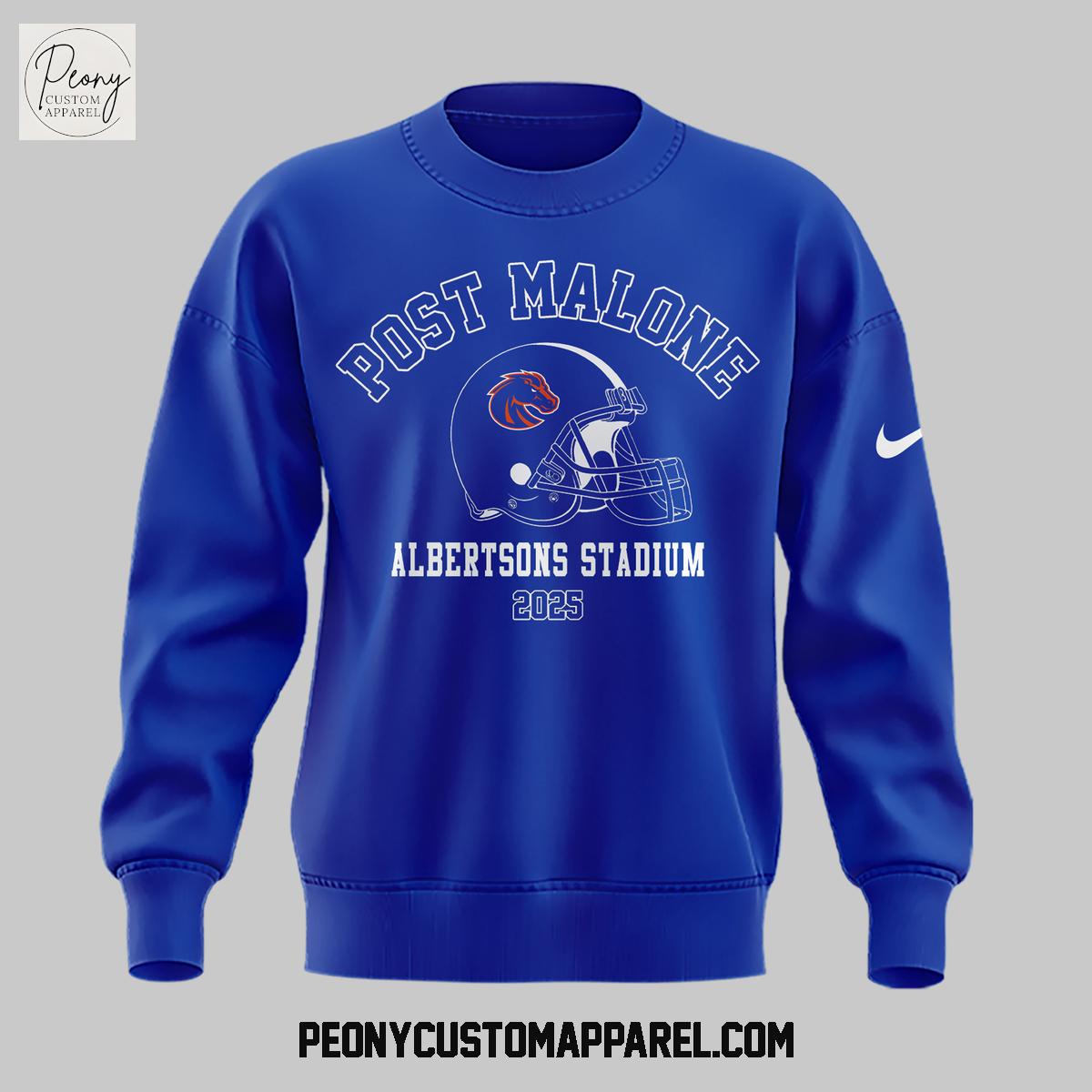 Post Malone x Boise State Broncos Albertsons Stadium 2025 Hoodie Shirt Post Malone x Boise State Broncos Albertsons Stadium 2025 Hoodie Shirt