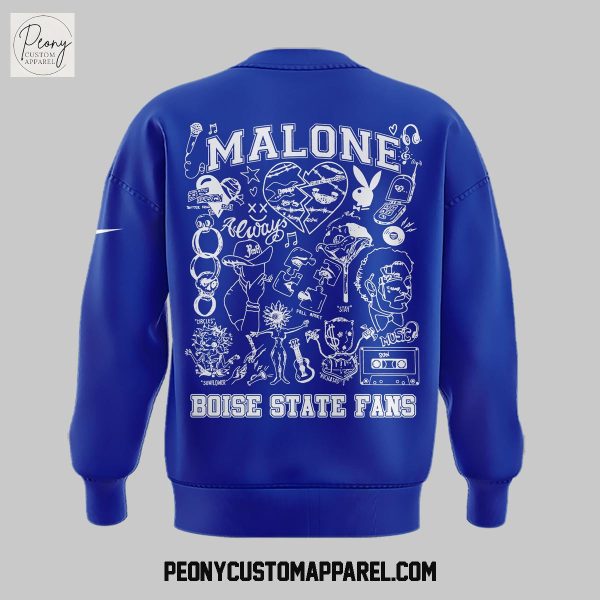 Post Malone x Boise State Broncos Albertsons Stadium 2025 Hoodie Shirt