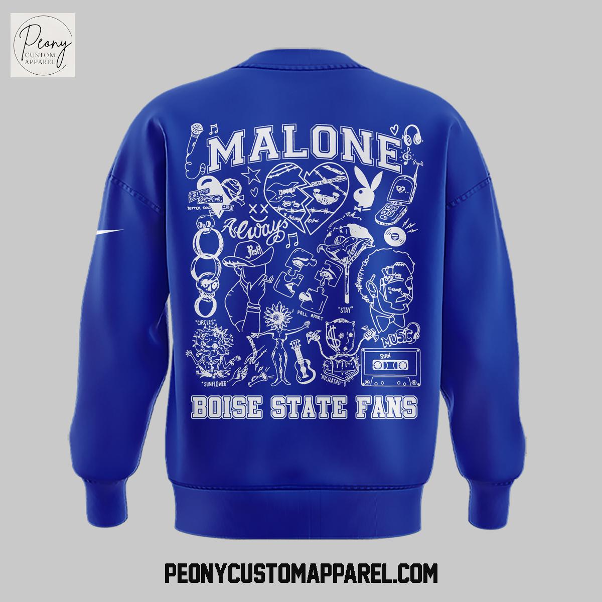Post Malone x Boise State Broncos Albertsons Stadium 2025 Hoodie Shirt Post Malone x Boise State Broncos Albertsons Stadium 2025 Hoodie Shirt