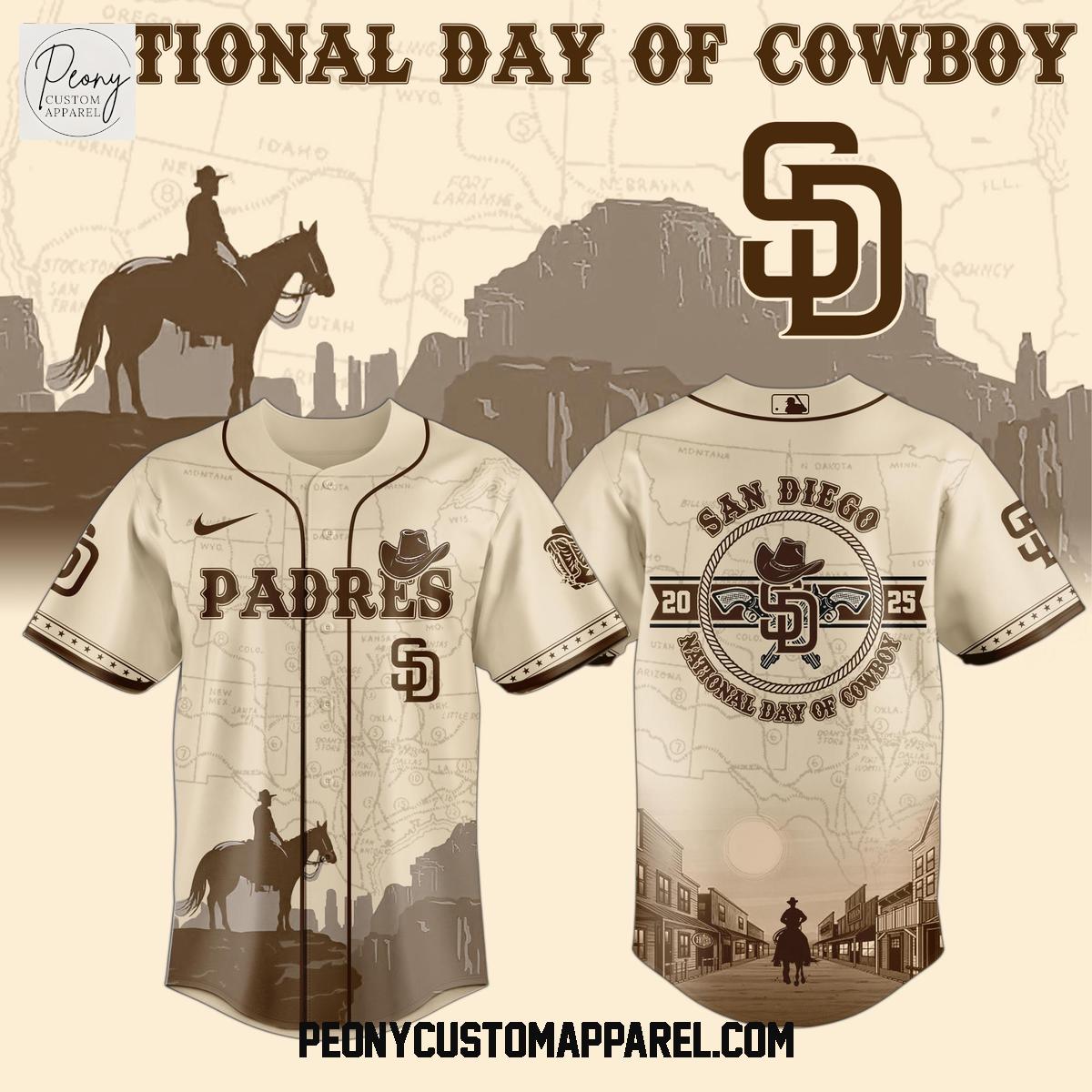 San Diego Padres MLB x National Day Of Cowboys Baseball Jersey San Diego Padres MLB x National Day Of Cowboys Baseball Jersey