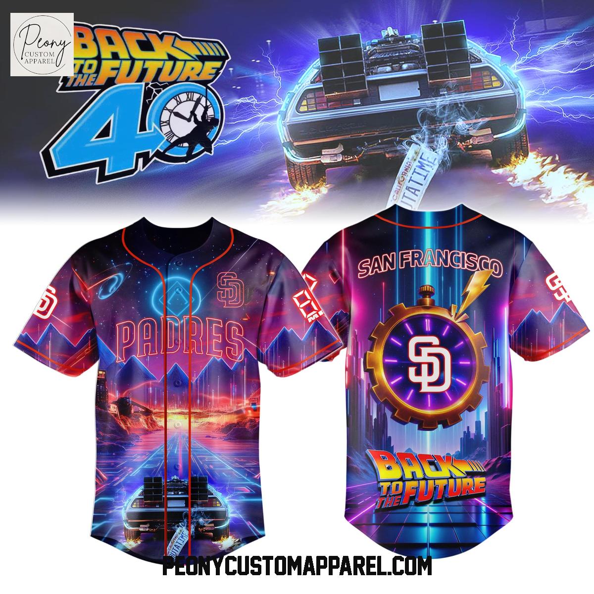 San Diego Padres x Back To The Future 2025 Baseball Jersey San Diego Padres x Back To The Future 2025 Baseball Jersey