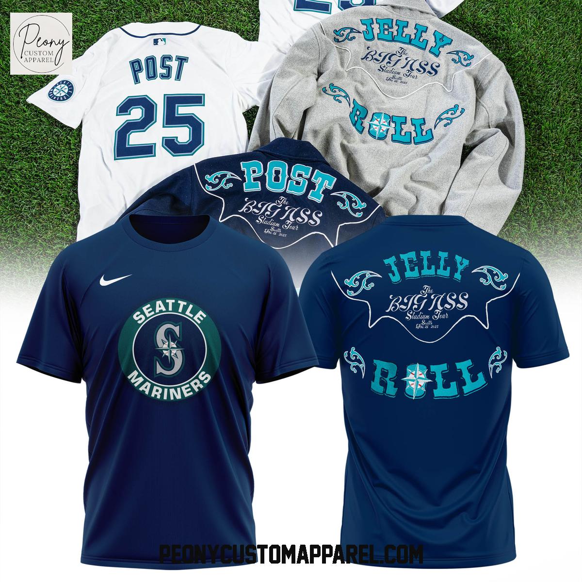 Seattle Mariners Mix Jelly Roll Tour 2025 Hoodie Shirt Seattle Mariners Mix Jelly Roll Tour 2025 Hoodie Shirt