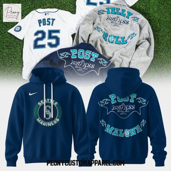 Seattle Mariners Mix Post Malone Tour 2025 Hoodie Shirt
