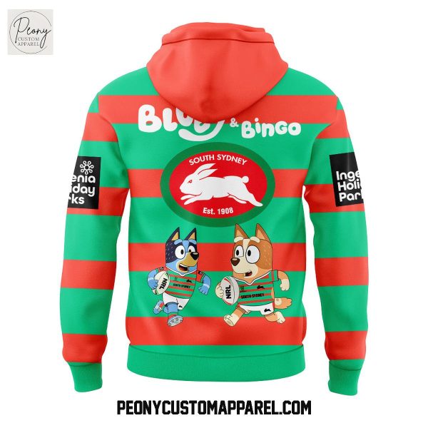 South Sydney Rabbitohs Bluey and Bingo Hoodie Shirt