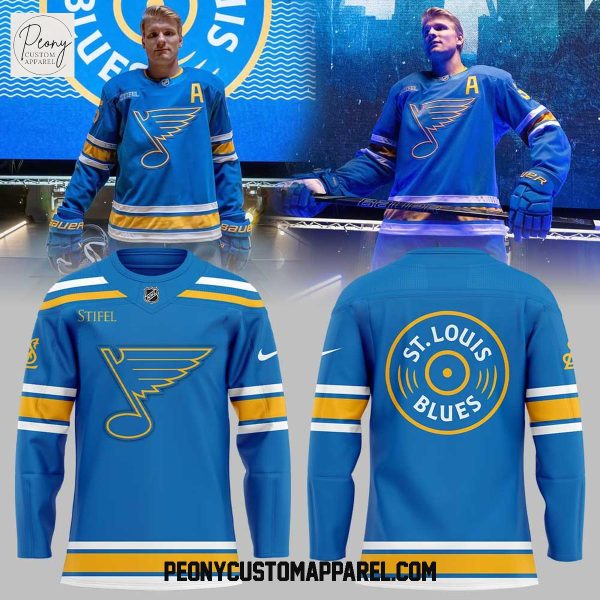 St. Louis Blues New Uniforms Remixed. Remastered. Reborn Blue Hockey Jersey