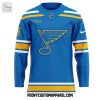 St. Louis Blues New Uniforms Remixed. Remastered. Reborn Blue Hockey Jersey