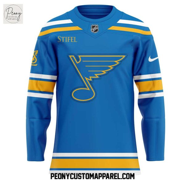 St. Louis Blues New Uniforms Remixed. Remastered. Reborn Blue Hockey Jersey