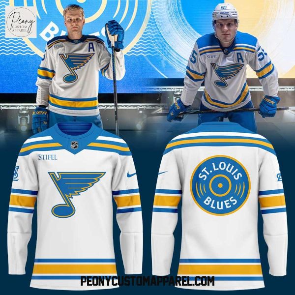 St. Louis Blues New Uniforms Remixed. Remastered. Reborn White Hockey Jersey